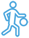 icon of a playing person with a ball